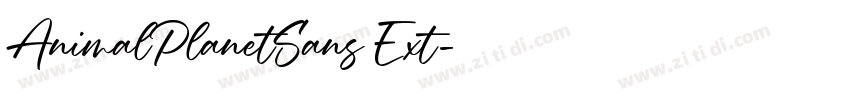 AnimalPlanetSans Ext字体转换